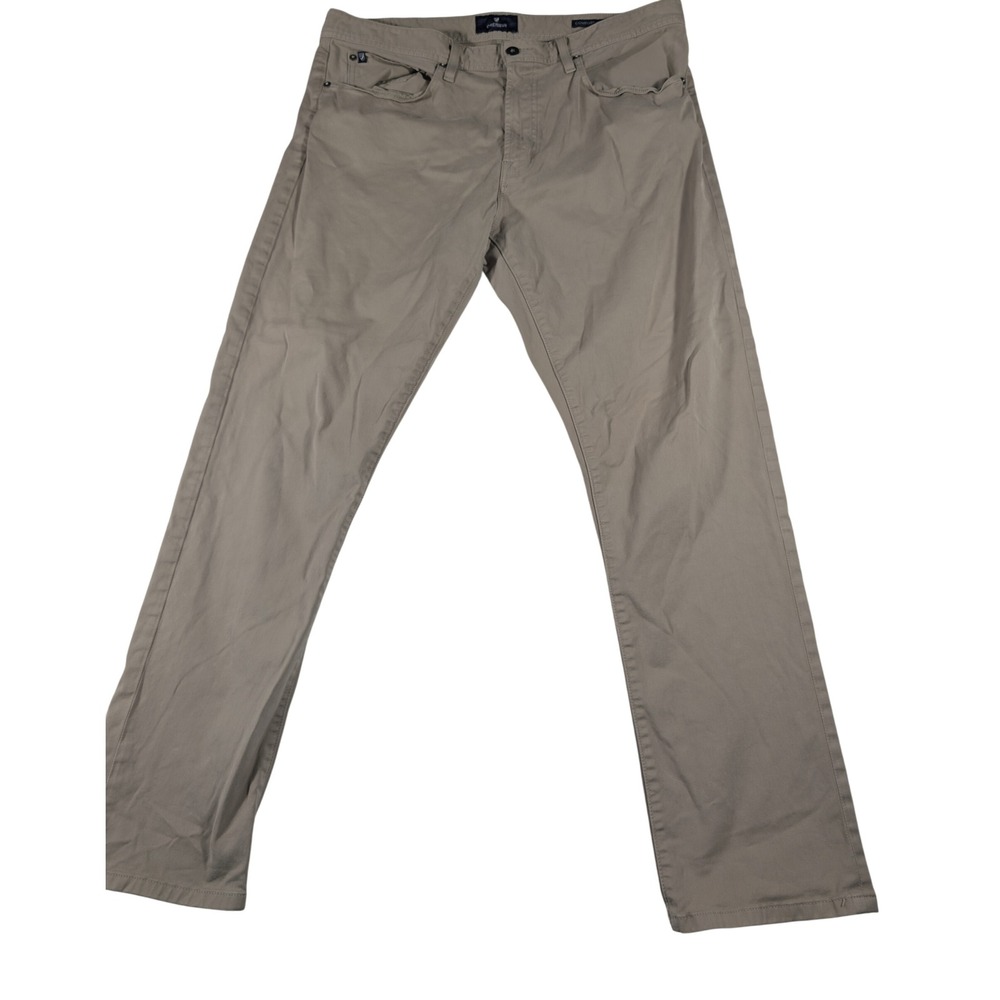 Cremieux Pants Mens 38x32 Tan Comfort Stretch Straight 5-Pocket Chino Trousers